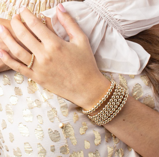 Classic Gold Bead Bracelet / Enewton