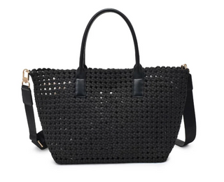 Solstice Medium Hand Woven Knot Tote / Sol and Selene