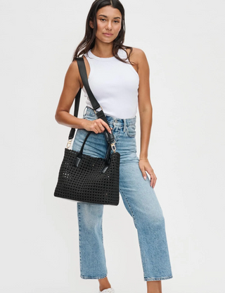 Solstice Medium Hand Woven Knot Tote / Sol and Selene