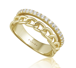 Jolene Cz Chain Ring / Sahira