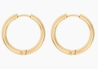 Alyssa Gold Circle Huggie Hoop Earrings