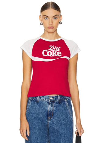 Diet Coke 94 - Raglan Baby Tee - Red & White - The Laundry Room