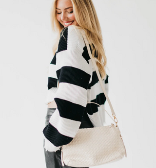 Harper Hobo Woven Shoulder Bag