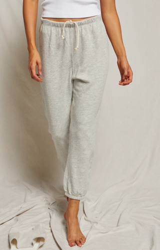 Johnny French Terry Easy Sweatpants / Heather Grey / Perfect White Tee