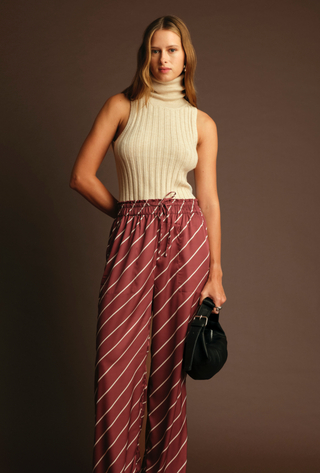 Ben Turtleneck Knit Top / Ecru / Deluc