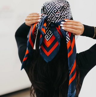 Anastasia Hair Scarf / Navy