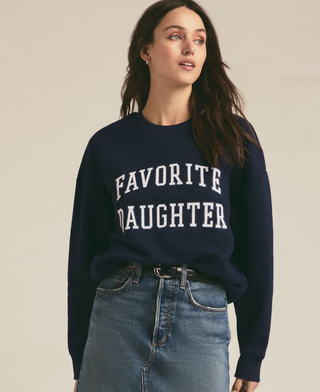 Favorite Daughter Collegiate Sweatshirt Navy