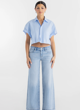 Wiley Wide Leg Jeans / Light Blue / Miss Me