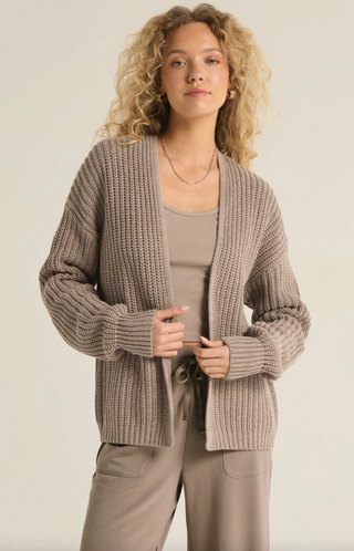 Sutton Rib Cardigan / Desert Taupe / Z Supply