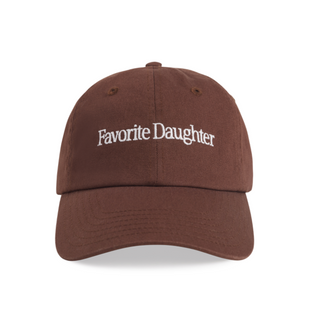 Favorite Daughter Classic Logo Baseball Hat / Brown & White