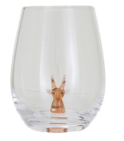 Holiday Stemless Wine Glass