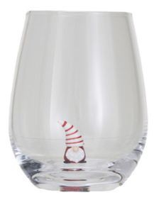 Holiday Stemless Wine Glass