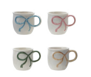 Ceramic Mug w/ Bow Handle Design