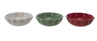 Holiday Scalloped Edge Small Bowl