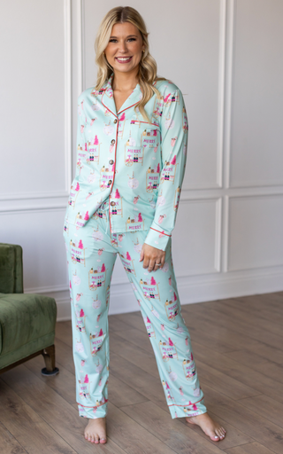 Christmas Prosecco Pajama Set