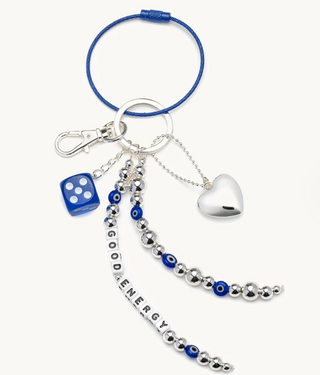 Little Words Project Good Energy Bag Charm - Blue