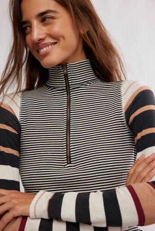 Avery Zip Up - Black Combo / Free People