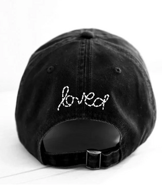 Baseball Hat Heart Patch - Black/White // Kerri Rosenthal
