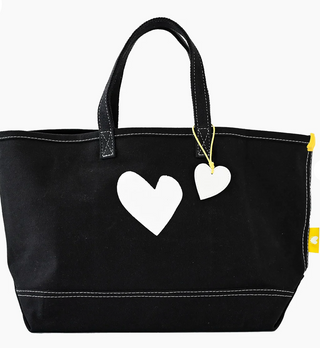 Imperfect Heart Tote - Black // Kerri Rosenthal