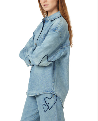 Hearted Shirt Jacket - Aire // Habitual