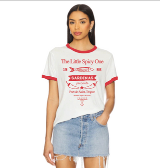The Little Spice One Ringer Tee - White and Red // The Laundry Room