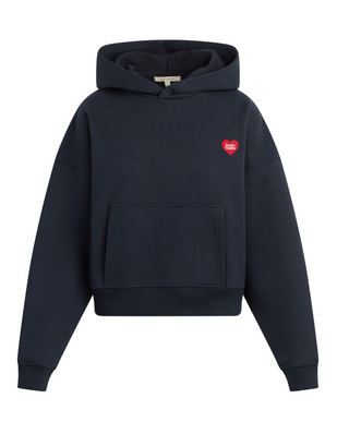 The Favorite Daughter Heart Embroidered Hoodie - Navy // Favorite Daughter