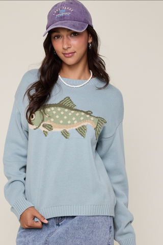 Rowan Fish Sweater - Sage
