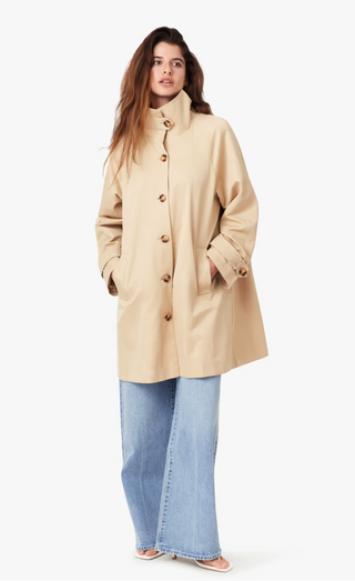 High Neck Trench Coat - Curds & Whey // Habitual
