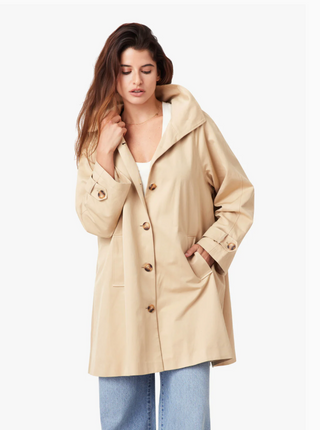 High Neck Trench Coat - Curds & Whey // Habitual