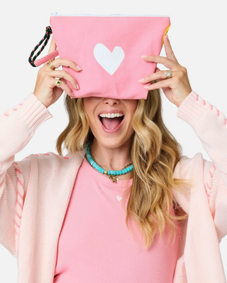 Imperfect Heart Wristlet - Pink // Kerri Rosenthal