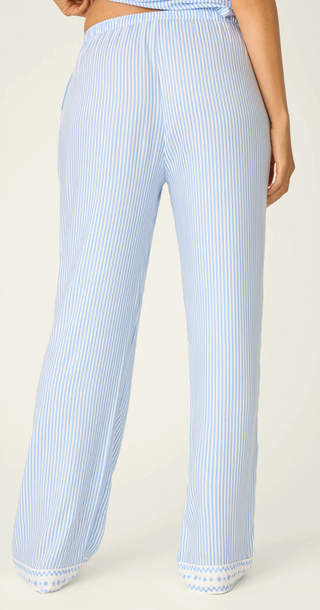 Frutta Fresca Striped Open Leg Pants - Cornflower // P.J Salvage