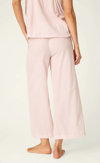 On Cloud Nine Silver Rose Cropped Lounge Pants // P.J Salvage