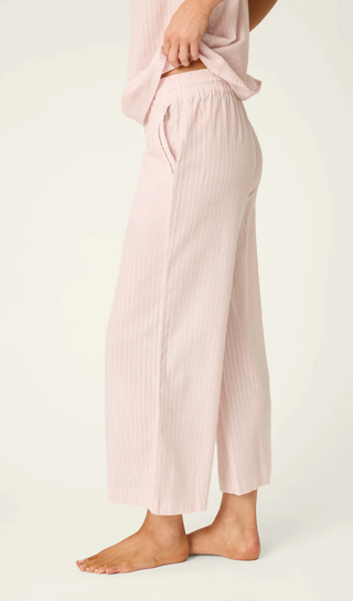 On Cloud Nine Silver Rose Cropped Lounge Pants // P.J Salvage