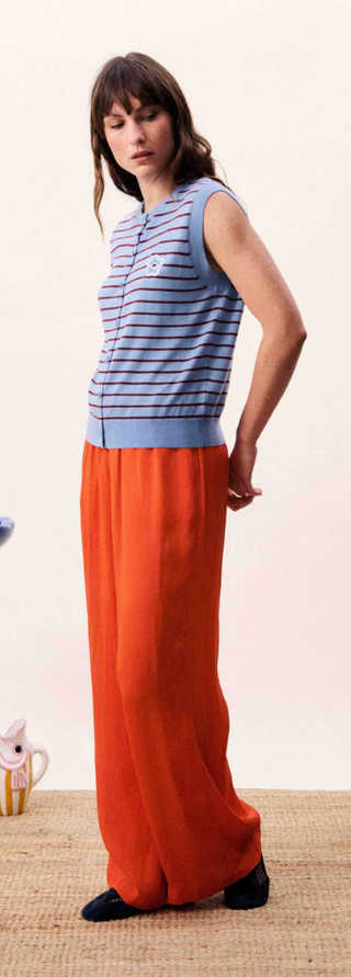 FRNCH-Ecume Pant-Rouge