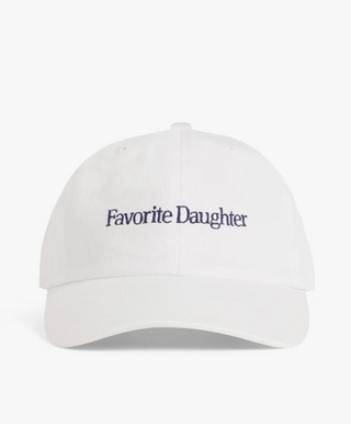 Favorite Daughter-Classic Logo Baseball Hat -White