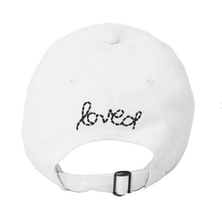 Baseball Hat Heart Patch - White & Black // Kerri Rosenthal