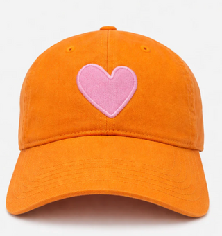 KR Imperfect Heart Hat - Clementine & Palm Pink