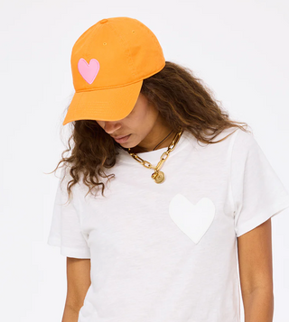 KR Imperfect Heart Hat - Clementine & Palm Pink