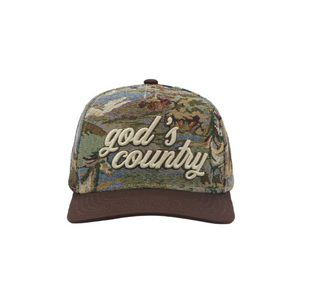 Gods Country Snapback Hat - Western Tapestry