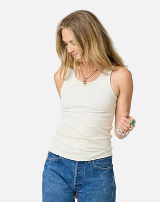 KR Tank - Heather Oatmeal // Kerri Rosenthal