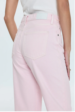 Pistola-Lexi Mid Rise Bowed Straight-Blush