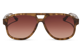 DIFF Nash Sunglasses - Ombre Tort Brown Gradient