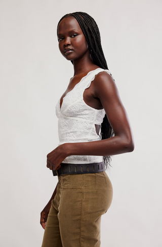 Loved You First Lace Tank - Tea // Free People