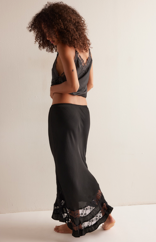 Long Lost Lover 1/2 Slip -  Black // Free People