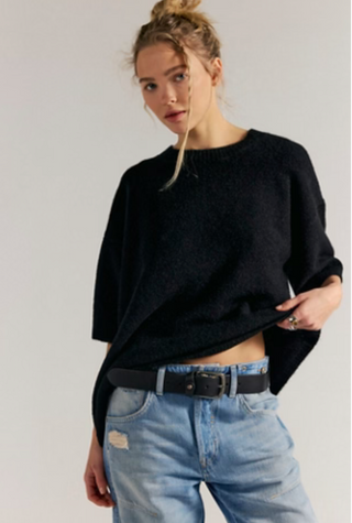 Margot Sweater Tee - Black // Free People