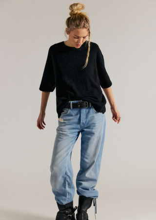 Margot Sweater Tee - Black // Free People