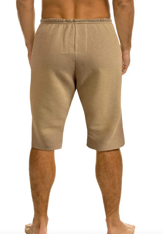 Vintage Logo Sweat Shorts - Faded Tan // Aviator Nation