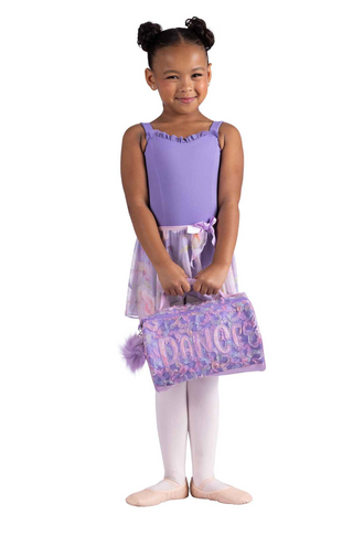 B26524 Glitter Blossom Duffle - Lavender Floral