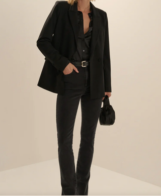 The Suits You Ponte Blazer-Black//Favorite Daughter