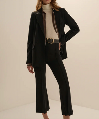 The Suits You Ponte Blazer-Black//Favorite Daughter